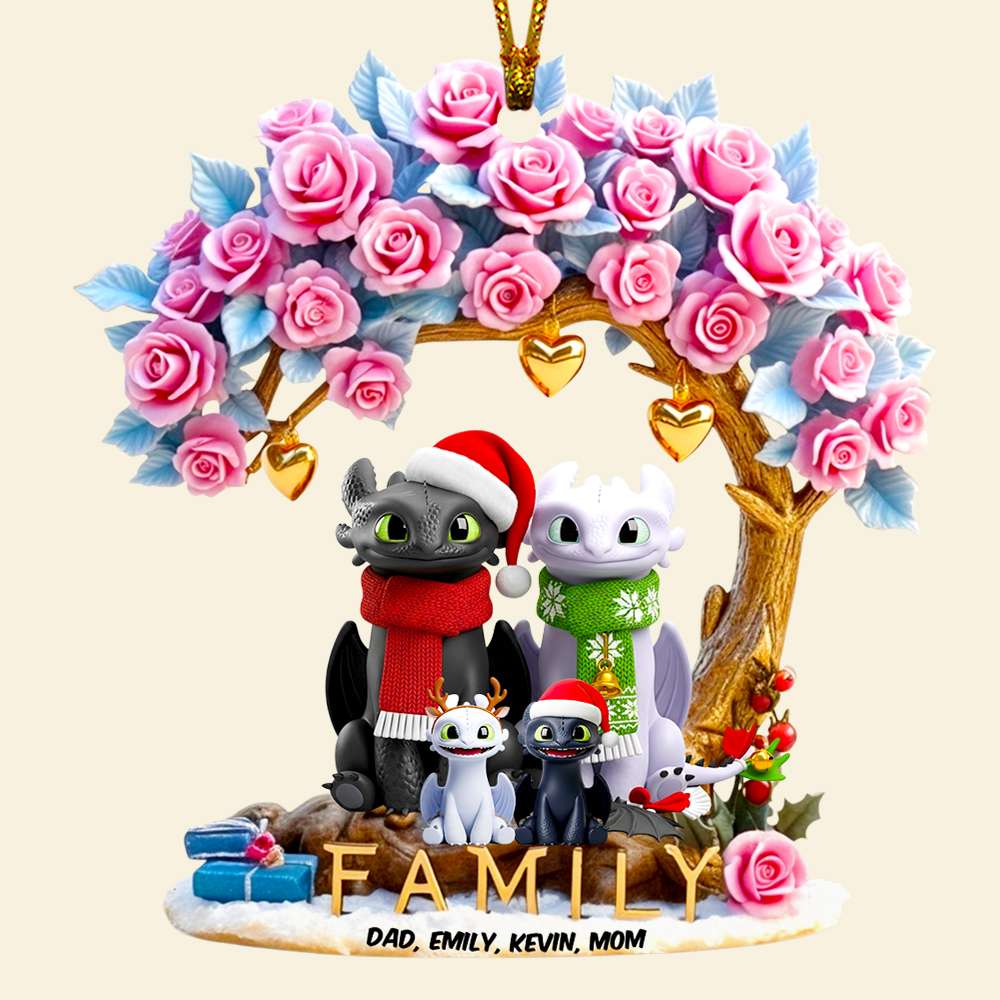 Smiling Family Christmas Ornament Personalized Gifts For Family 02TGDT120825-Homacus