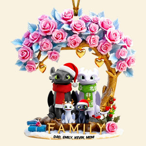 Smiling Family Christmas Ornament Personalized Gifts For Family 02TGDT120825-Homacus