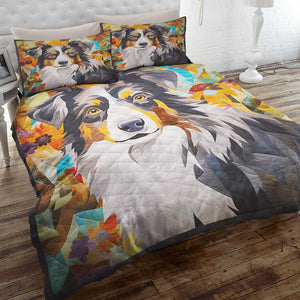 Australian Shepherds Dog Christmas Quilt Bed Set Gifts For Dog Lovers 07HUDT041124-Homacus