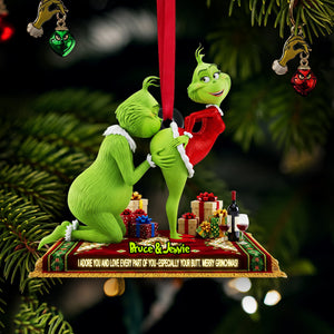 Naughty Green Couple Ornament - Personalized Gift For Couple 02ohlu090925-Homacus