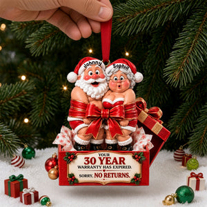 Partners In Sleigh Christmas Ornament - Personalized Gifts For Couple 02NALU210926