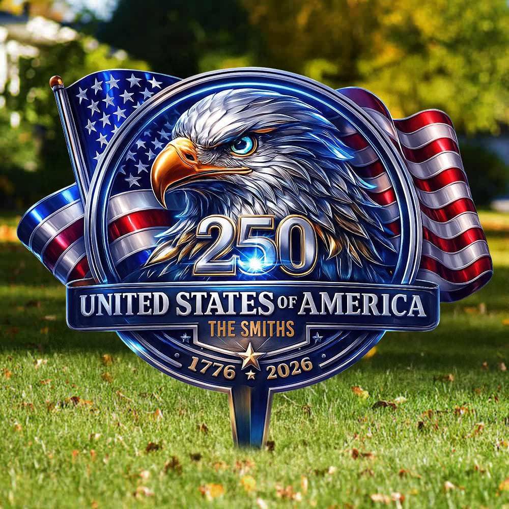 Fierce American Eagle Metal Sign - Personalized Gifts For Patriots 05qhqn250226-Homacus