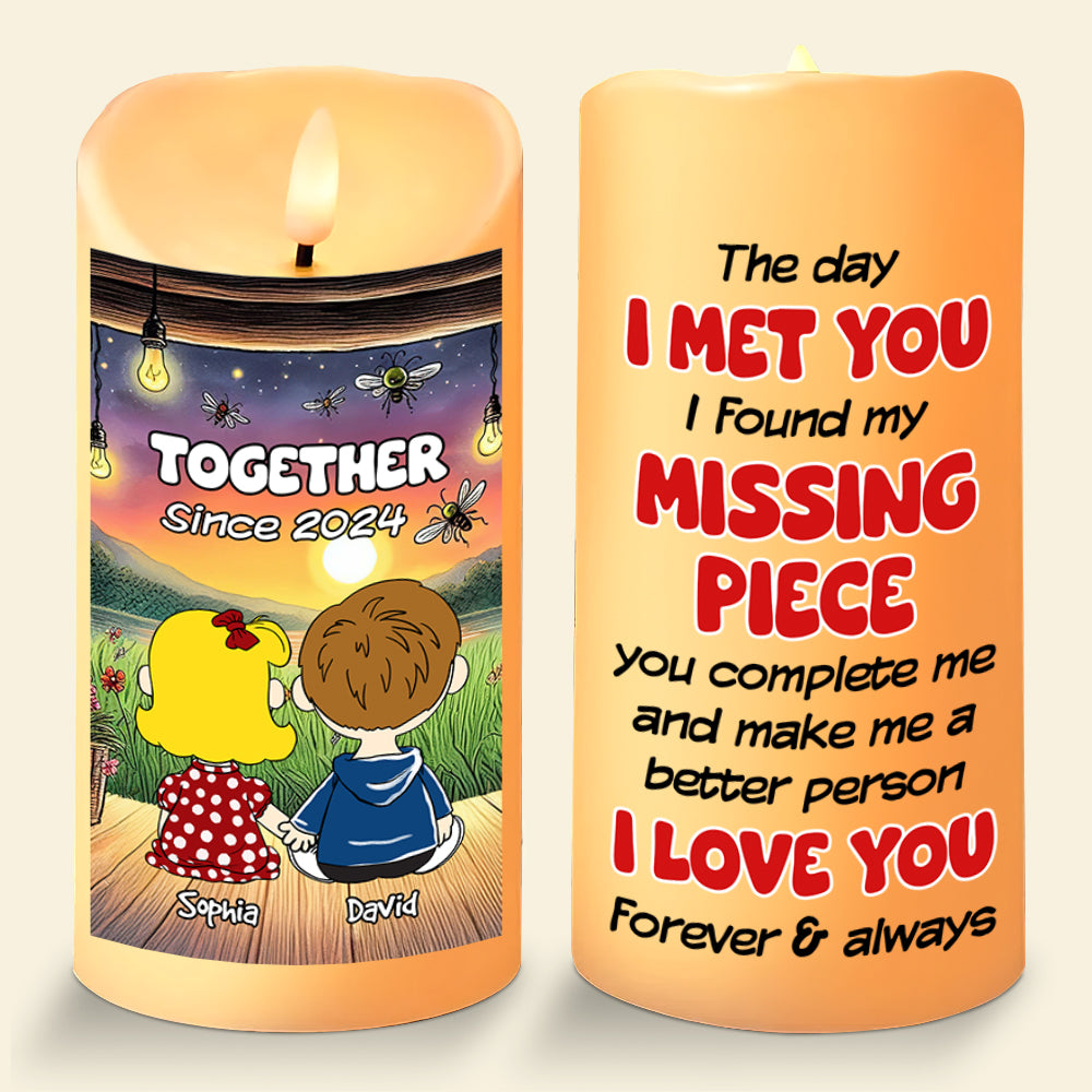 Personalized Gifts For Couple LED Candle I Love You Forever And Always 04TODT021224HG-Homacus