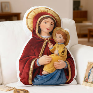 Blessed Virgin Mary Faith Pillow - Personalized Gifts For Christian 04OHLU221225-Homacus