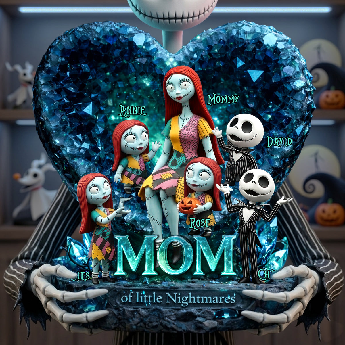 Horror Mom And Kids Acrylic Plaque - Personalized Gifts For Mother's Day Plaque 07TOLU060426-Homacus