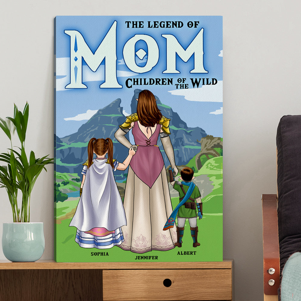 Personalized Gifts For Mom Canvas Print The Legend Of Mom 03NAQN220325HG-Homacus