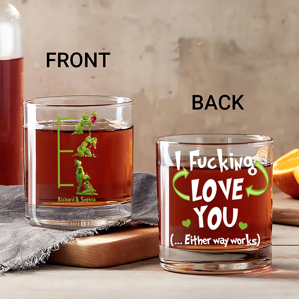 Sinful Christmas Pleasure Glass Mug Personalized Gifts For Couple 03OHQN220925-Homacus