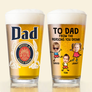 Personalized Gifts For Dad Beer Glass 07natn290524-Homacus