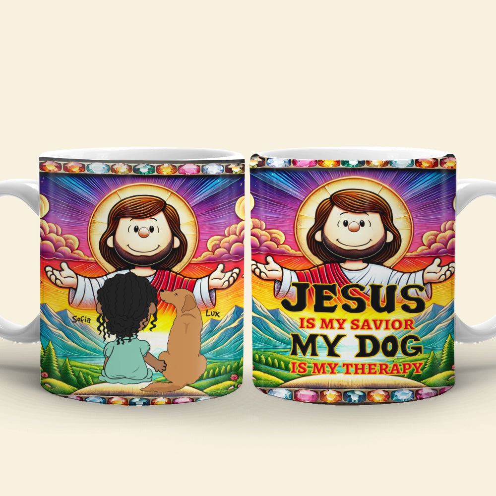 Personalized Gifts For Dog Lovers Coffee Mug, Jesus Is My Savior 04TGMH030325HG-Homacus
