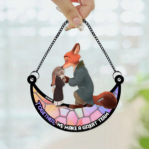 Personalized Gifts For Couple Suncatcher Ornament 05KADT060624-Homacus