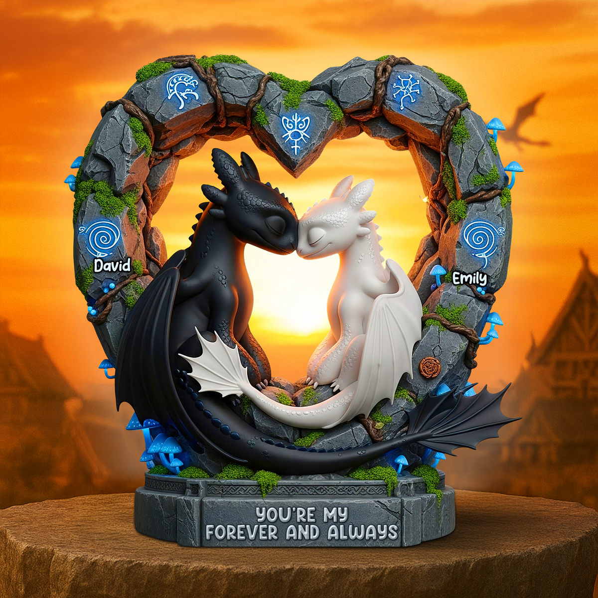 Forever & Always Couple Acrylic Plaque - Personalized Gifts For Couple 05TOPU080725-Homacus