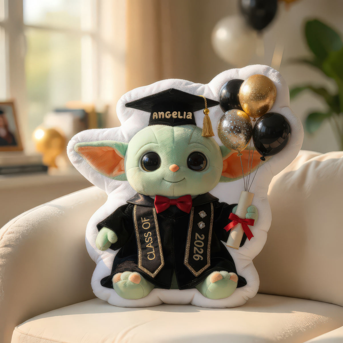 Cute Graduation Scholar Shaped Pillow - Personalized Gift For Graduation 05PGDH140526-Homacus