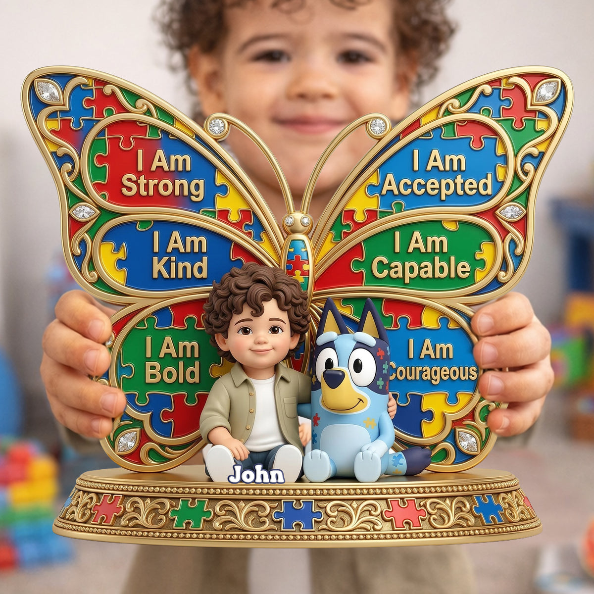 Autism Kid Acrylic Plaque Custom Photo - Personalized Gifts For Autism Awareness 02nalu170326-Homacus