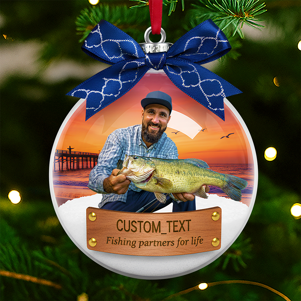 Custom Photo Gifts For Fishing Lovers Christmas Ornament 01hydt051125-Homacus