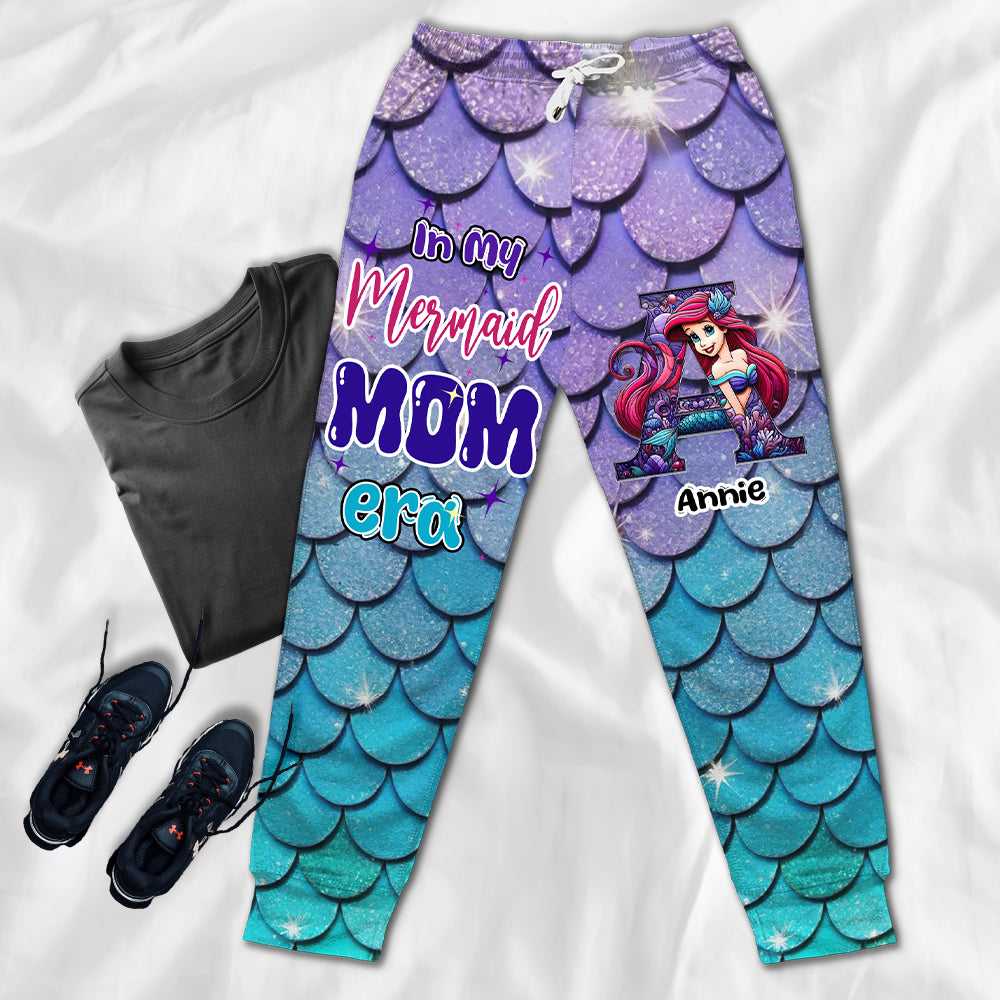 Personalized Gifts For Moms Sweatpants Mermaid Alphabet Letter 03XQLU130225-Homacus