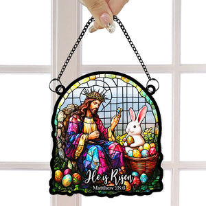 Jesus Easter's Day Gifts Suncatcher Ornament 02XQLU060125 Easter Gifts-Homacus