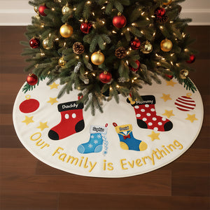 Holiday Stockings Quilted Tree Skirt - Personalized Gifts For Family 04naqn100925-Homacus