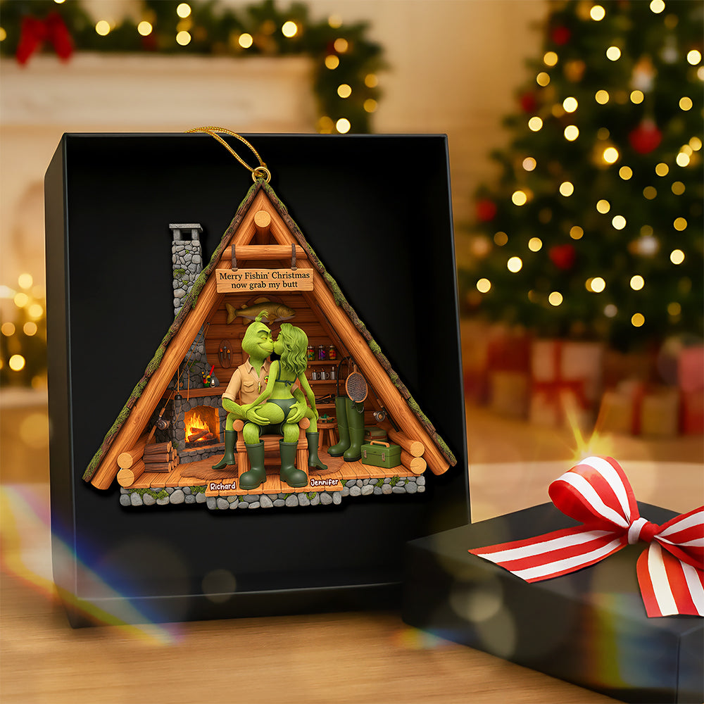 Naughty Couple Fishing Ornament - Personalized Gifts For Couple 08ohqn181125-Homacus