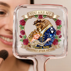 Romantic Fairy Tale Handheld Mirror - Personalized Gifts For Couple 01QHDT021225-Homacus