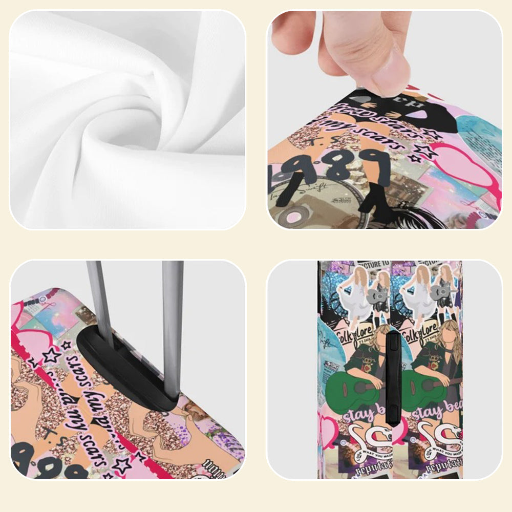 Personalized Gifts For Fan Luggage Cover 01acdt160724 Custom Name Luggage Cover-Homacus