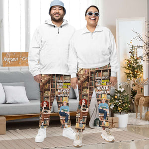 Personalized Gifts For Couple Unisex Joggers Sweatpants, Time Spent With Books Is Never Wasted 04TGLU281124PA-Homacus