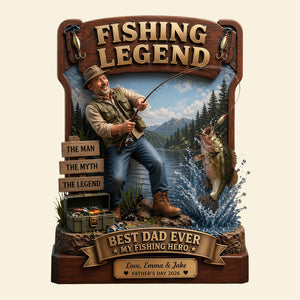 Fishing Legend Acrylic Plaque - Custom Photo Gifts For Fishing Dads 04tydt300426-Homacus
