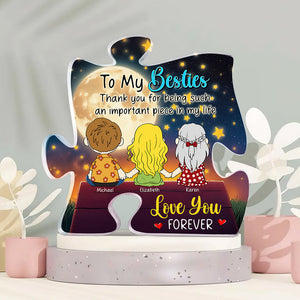 Personalized Gifts For Friends Shaped Acrylic Plaque 04xqqn101224hg Sitting Together See Moon-Homacus