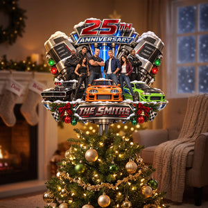 Celebrate A Quarter Century Of Speed Tree Topper - Personalized Christmas Gifts For Speed Lovers 05hatn110926-Homacus