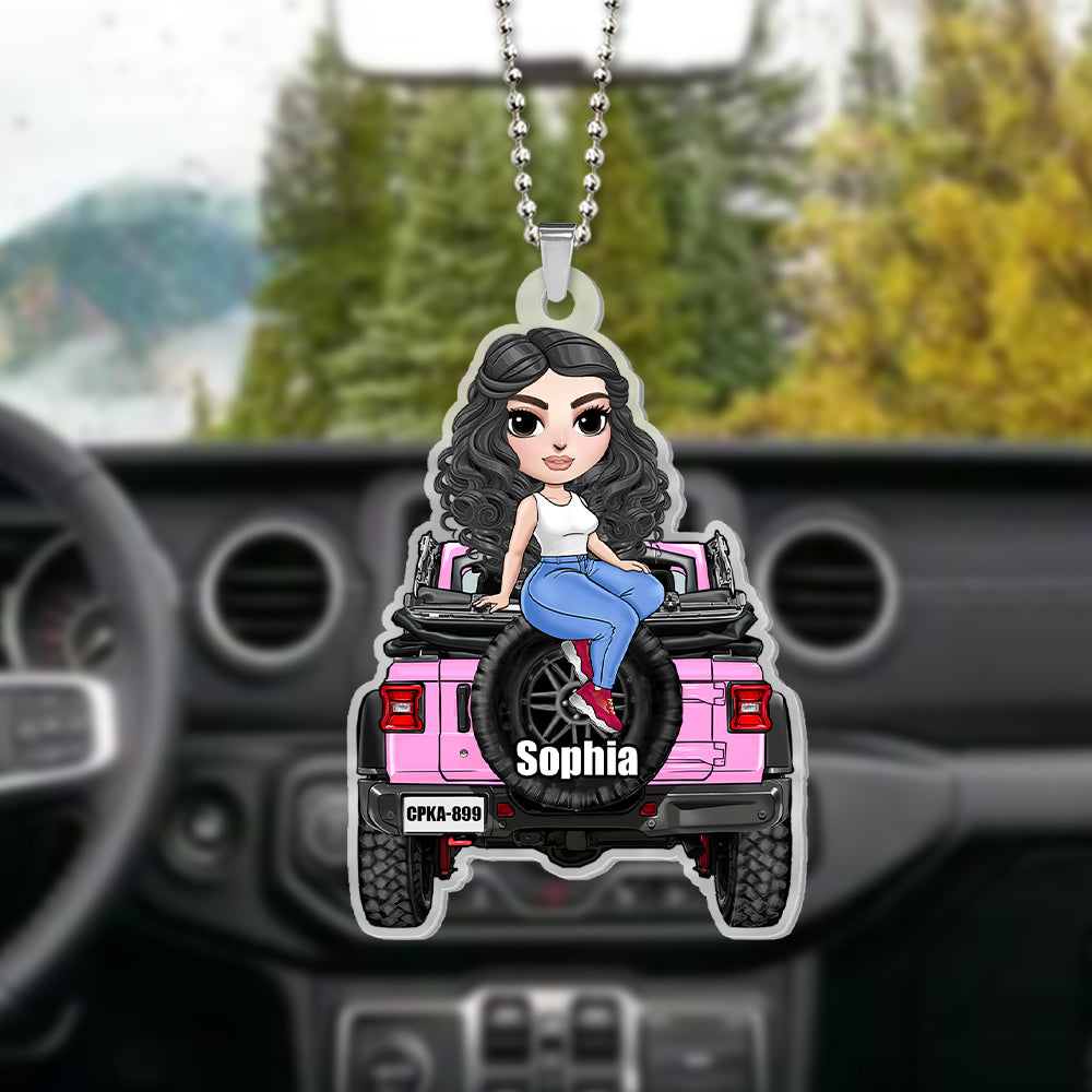 Cute Girl Personalized Keychain-Homacus