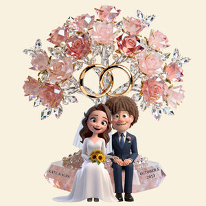 Wedding Couple Acrylic Plaque - Personalized Gifts For Couples 01natn221225-Homacus