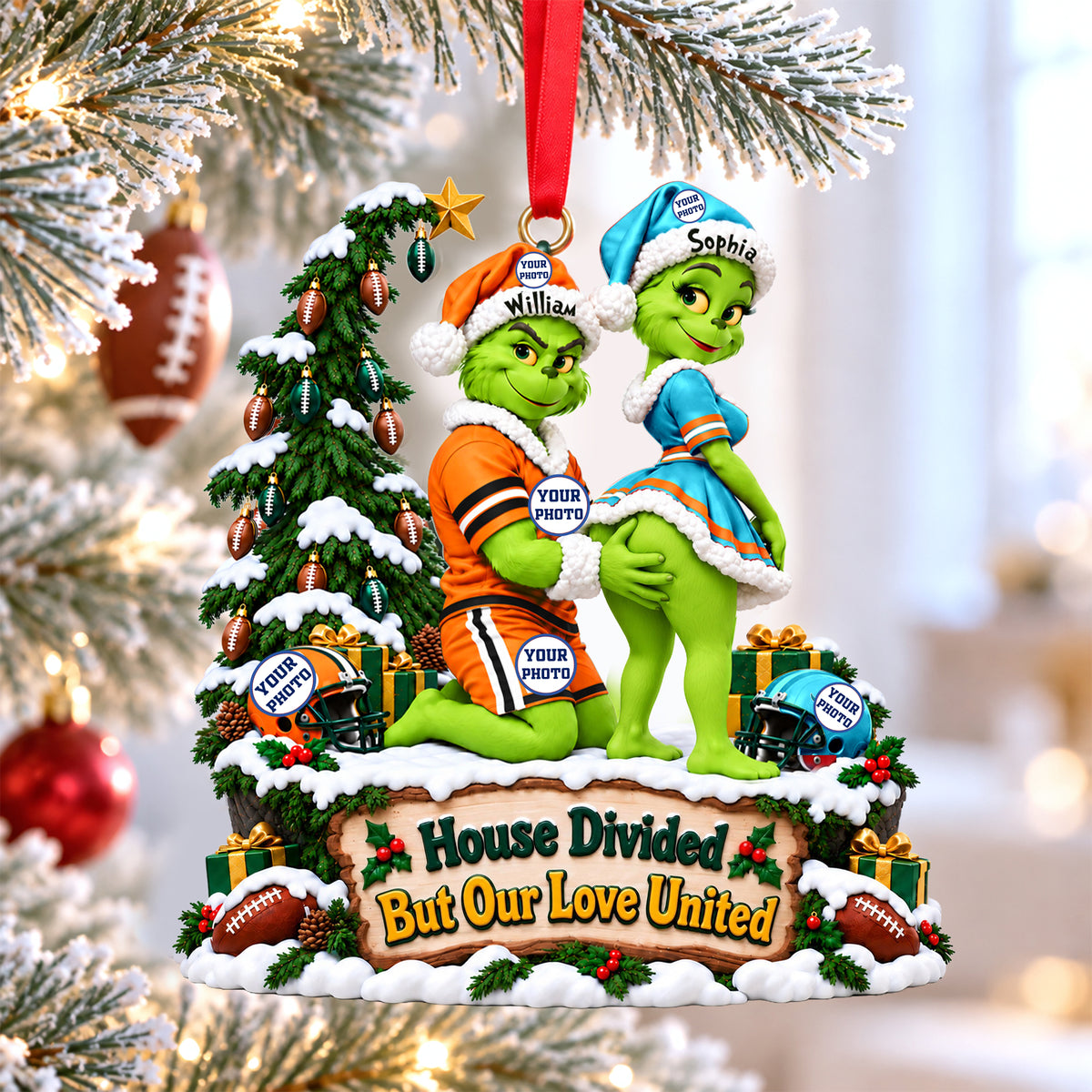 Naughty Couple Christmas Ornament - Personalized Gifts For Sports Loving Couple 05ohlu051026-Homacus