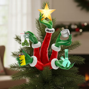 Funny Holiday Christmas Tree Topper - Personalized Gifts For Stoners 04toqn201125-Homacus