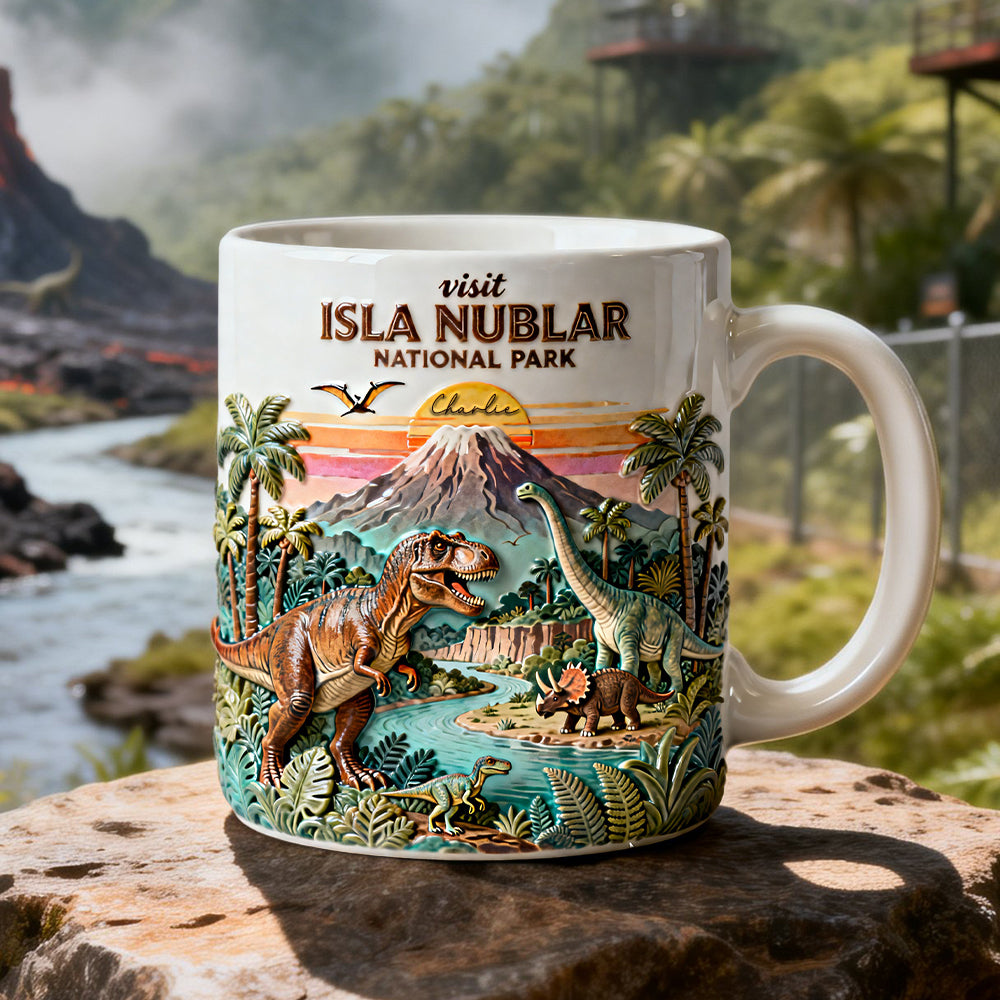 Prehistoric World National Park Coffee Mug - Personalized Gift For Dino Lovers 02NALU090126-Homacus