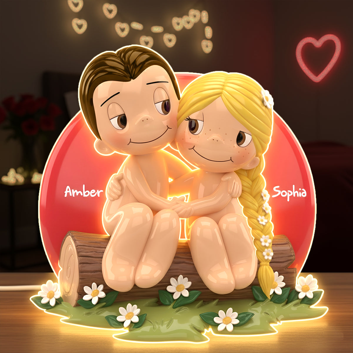 Naughty Couple Acrylic Light Box Personalized Gifts For Couple 06NALU031225-Homacus