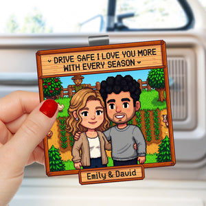 Drive Safe Acrylic Car Visor Clip – Custom Photo Gifts For Couple 02naqn241225-Homacus