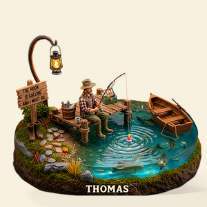 Fishing Man Acrylic Plaque - Personalized Gifts For Fishers 02topu240625-Homacus
