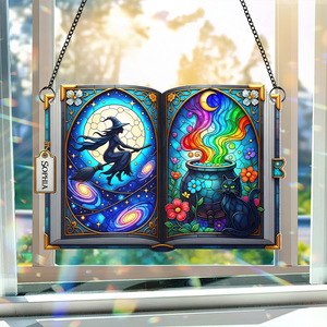 Witch suncatcher - Personalized Gifts For Witch Lover 03PGPU140725-Homacus