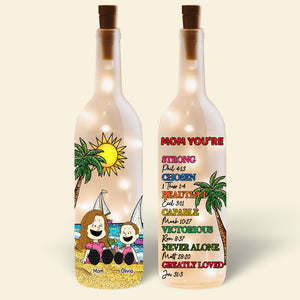 Personalized Gifts For Mom Bottle Lamp, Mom You Are 04TGDT100325PA-Homacus