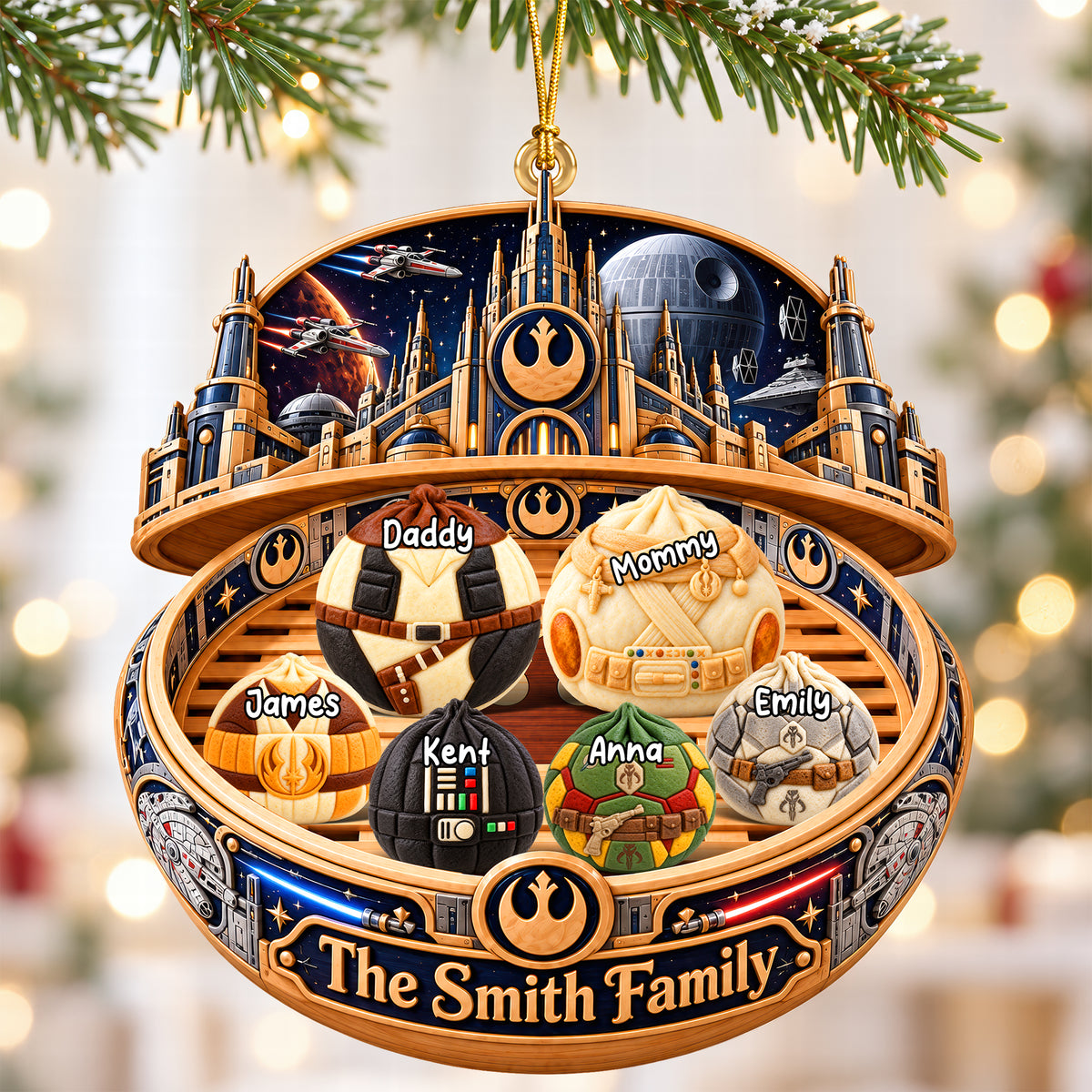 Cosmic Dumplings Christmas Ornament - Personalized Gifts For Family 03ohqn300926-Homacus