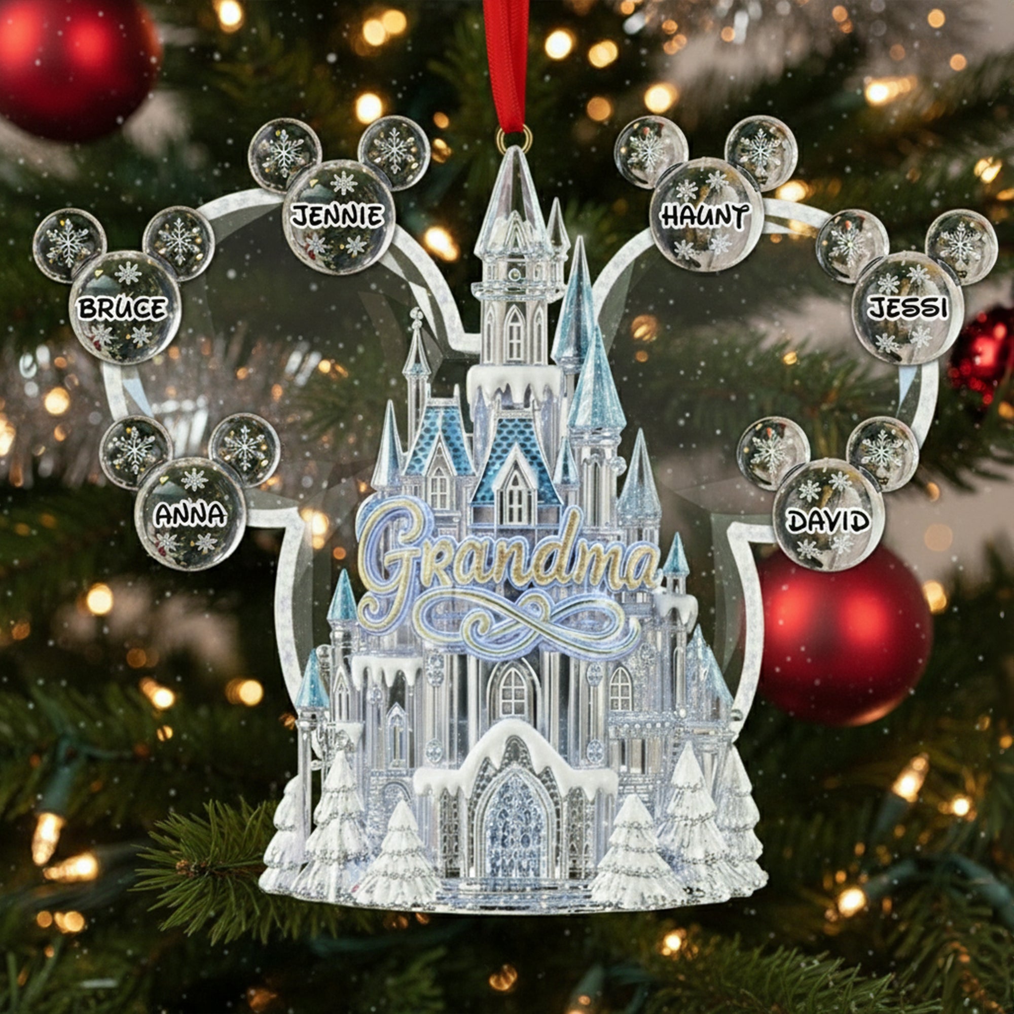 Winter Wonderland Grandma Ornament - Personalized Christmas Gifts For Grandma 05TGLU290825-Homacus