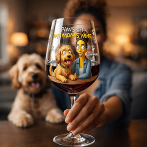 Fun Cartoon Drinking With Pet Drinking Glass - Custom Photo Gifts For Dog Moms & Cat Mom 03qhlu190326-Homacus