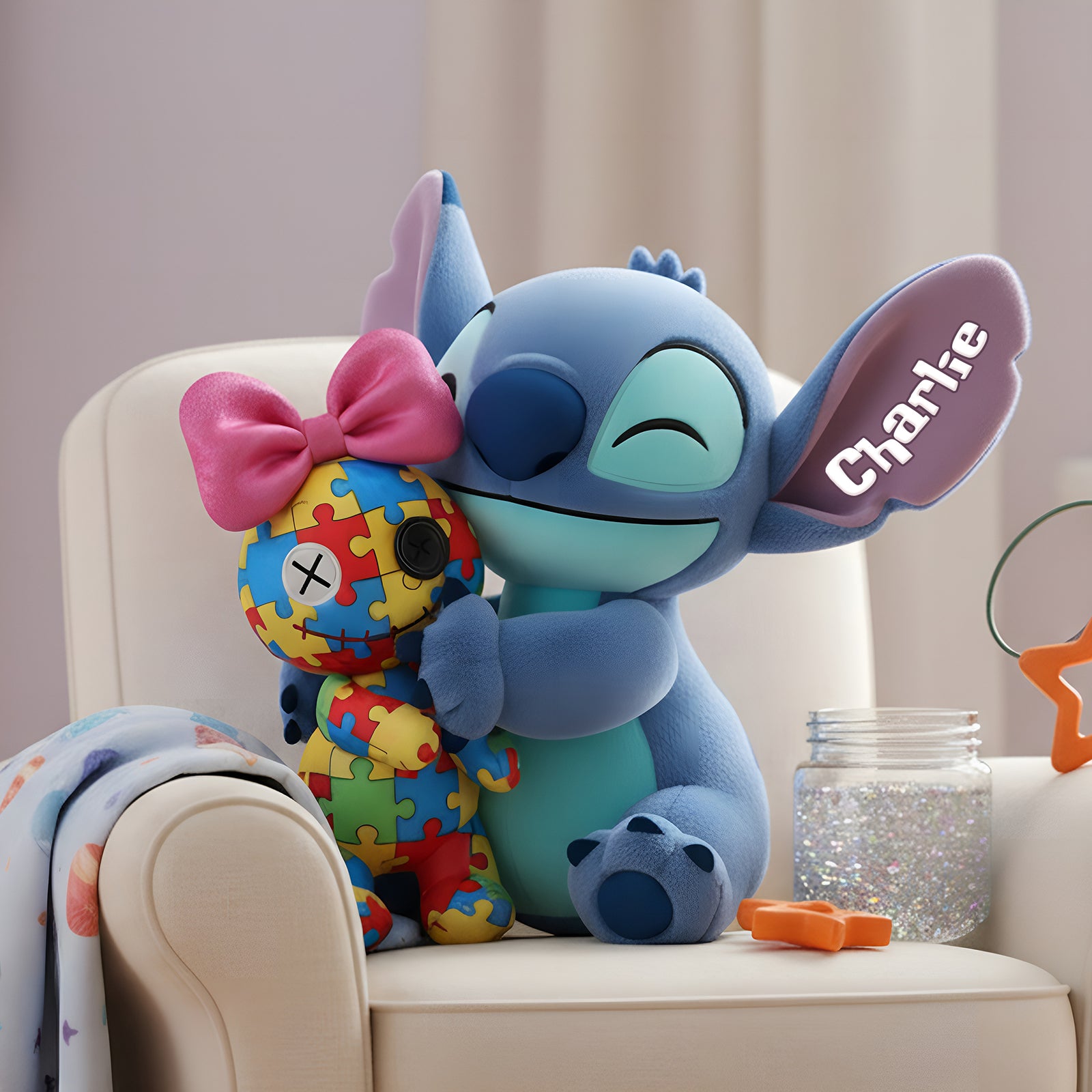 Cute Island Creature Pillow - Personalized Gifts For Autism Awareness 04NALU051225-Homacus