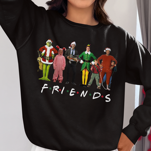 Christmas Friends Movie Characters Sweatshirt 53acxx260824-Homacus