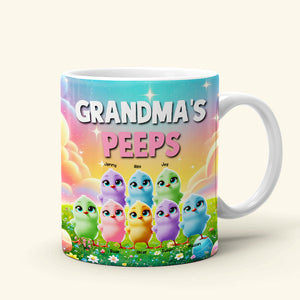 Personalized Gifts For Grandma Coffee Mug, Chick Peeps 04tgmh040325 Easter Gifts-Homacus