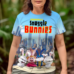 Personalized Gifts For Mom 3D Shirt, Snuggle Bunny 08tgqn210225-Homacus