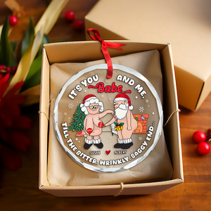 Old Couple Ornament - Naughty Couple - Personalized Gifts For Couple-Homacus