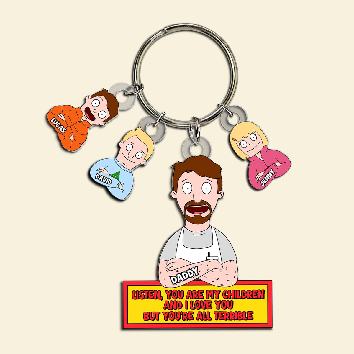 Personalized Gifts For Dad Keychain 05totn140225hg-Homacus