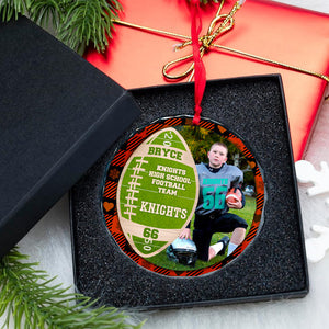 Custom Photo Gifts For Football Player Christmas Ornament 04ACDT191024-Homacus