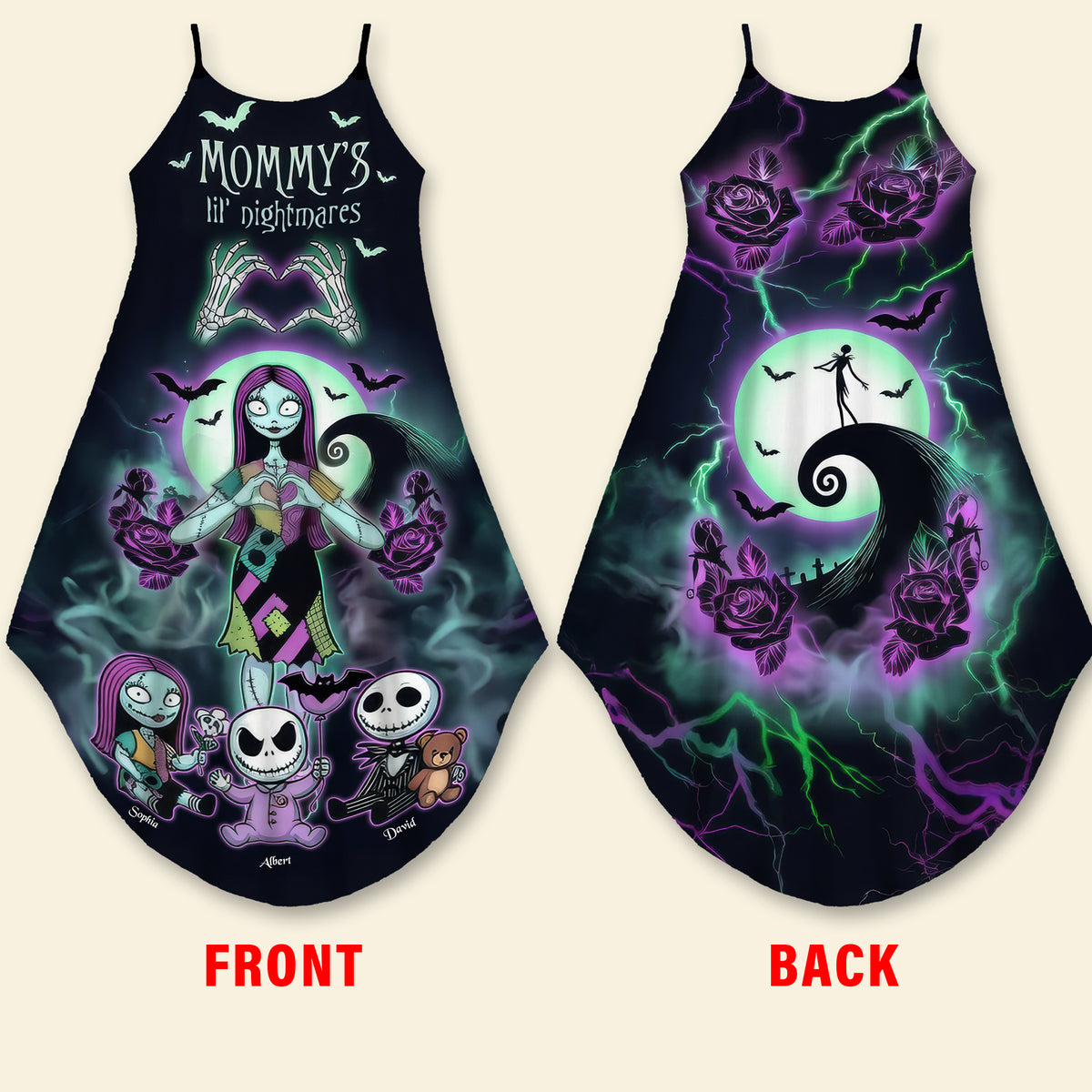 Spooky Mom Maxi Dress - Personalized Gifts For Moms 03QHQN140326-Homacus