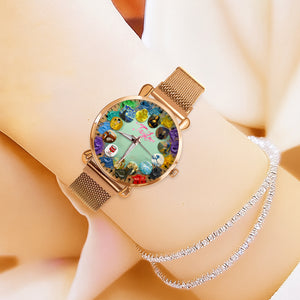 Timeless Art Mesh Strap Quartz Watch Personalized Gifts for Artist 02NADT310725-Homacus